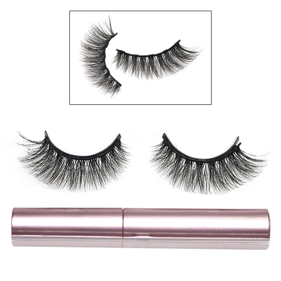 Set di ciglia magnetiche 3D impermeabile duraturo Eyeliner magnetico naturale magnete ciglia estensione trucco Kit ciglia finte: SA110