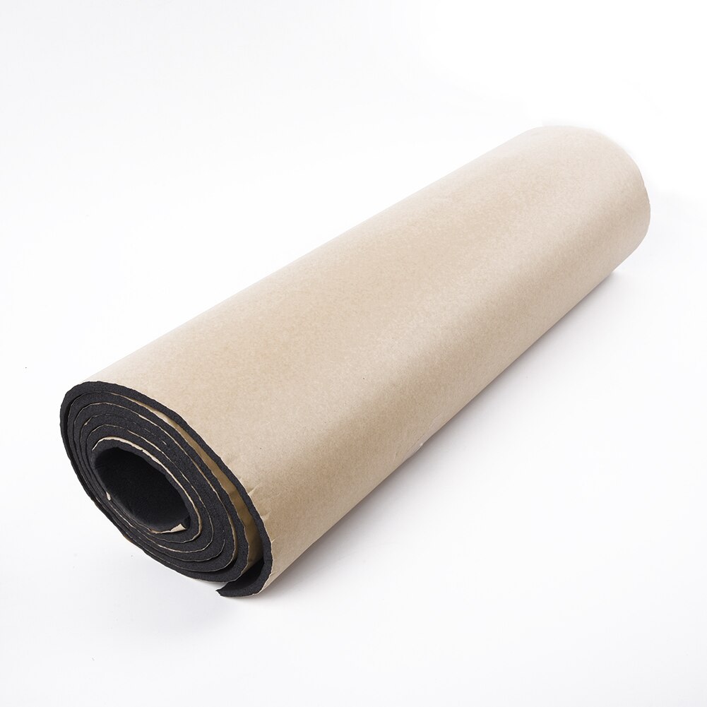 Gummi bil støj varmeskjold isolering lyddæmpende skumdæmper 200 x 50cm