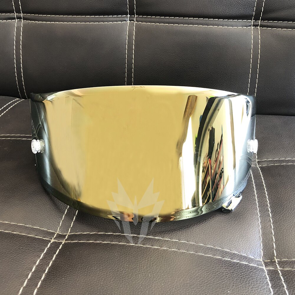 Hjälmvisir för shoei motorcykelhjälmar  x14 z7 cwr 1 rf1200 xspirit hjälmlinsskydd vindruta motorcykelhjälmtillbehör: Guld-