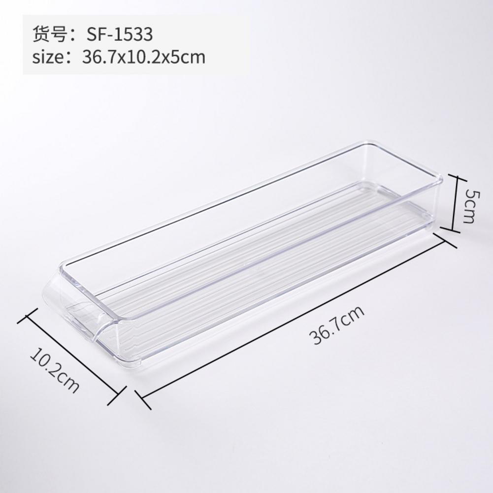 Multi Kitchen Fridge Freezer Space Saver Organizer Home Food Transparent Plastic Organizer Container Refrigerator Storage Boxes: 12