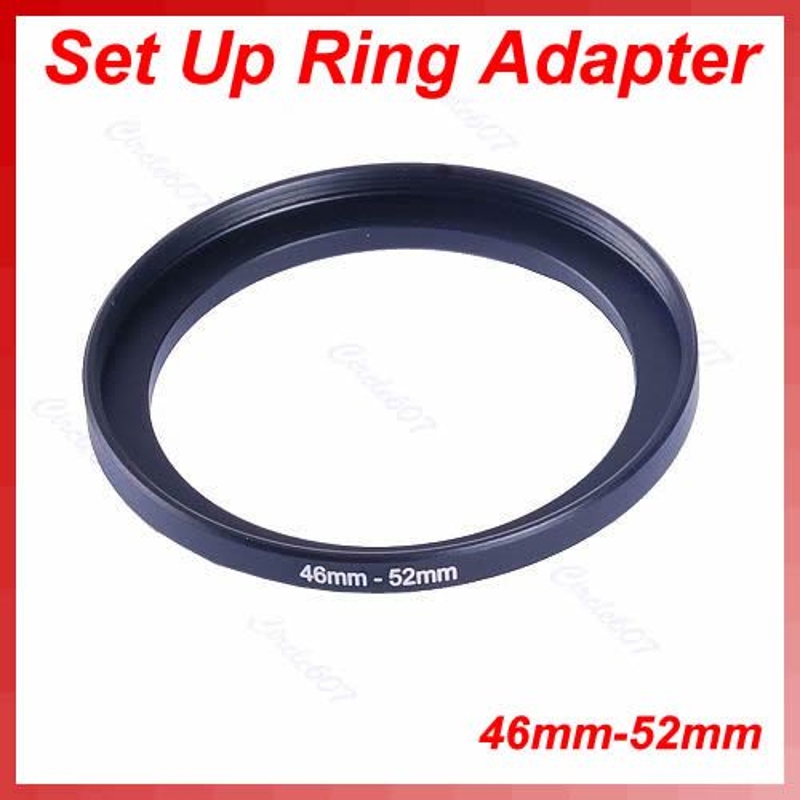 NUOVO Metallo 46 millimetri-52 millimetri Step Up Lens Filter Anello 46-52 millimetri 46 a 52 Stepping adattatore