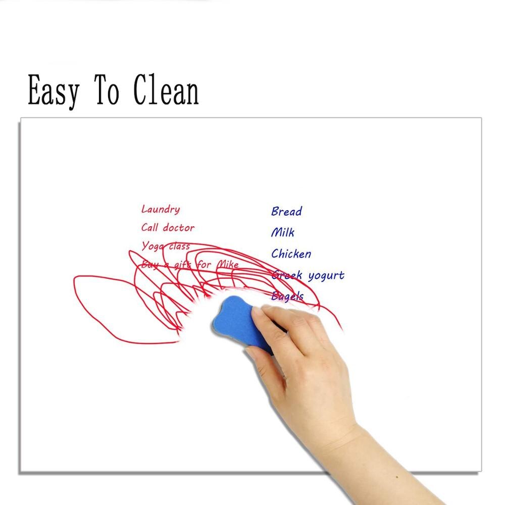 Magnetic Dry Erase Whiteboard Sheet White Board 17 x 11 Inch For Refrigerator Includes 3 Magnetic Markers With 1 Eraser