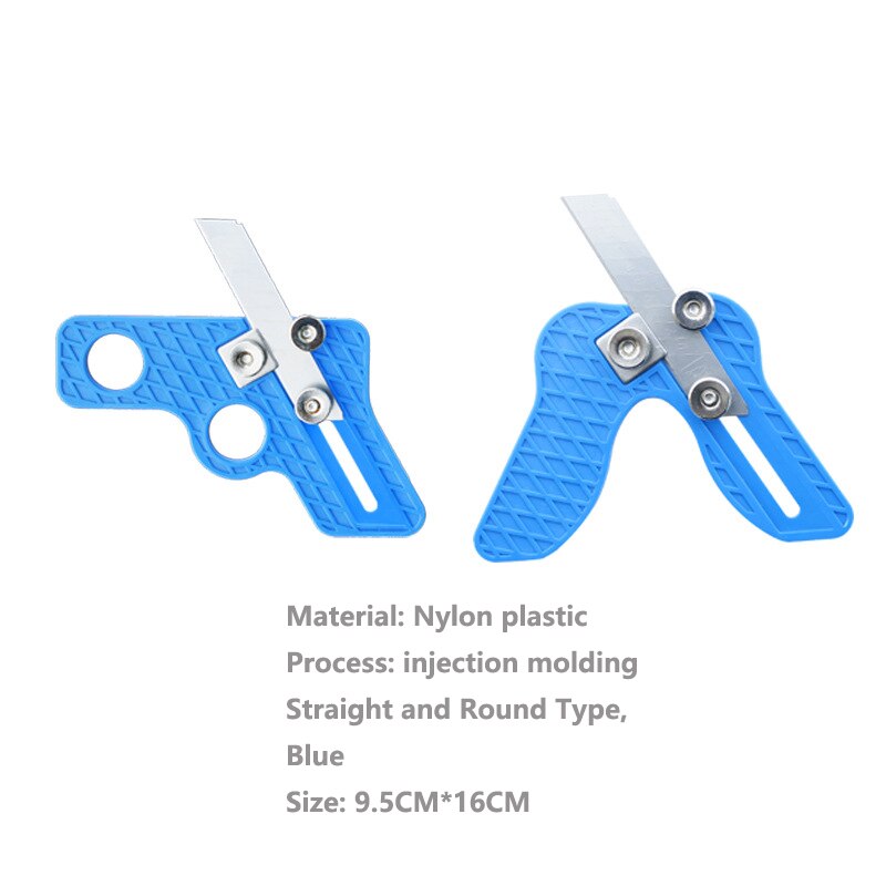 Edge Trimmer Knife Sealing Strip Hand Trimming Edger Multifunction Deburring Tool Woodworking Handwork Scraping PVC Strap Knife: Blue Set