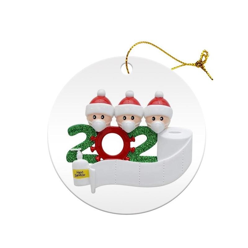 Jul familj tomte jul hem fest prydnader träd jul hängande keramik hänge  f0 n 7