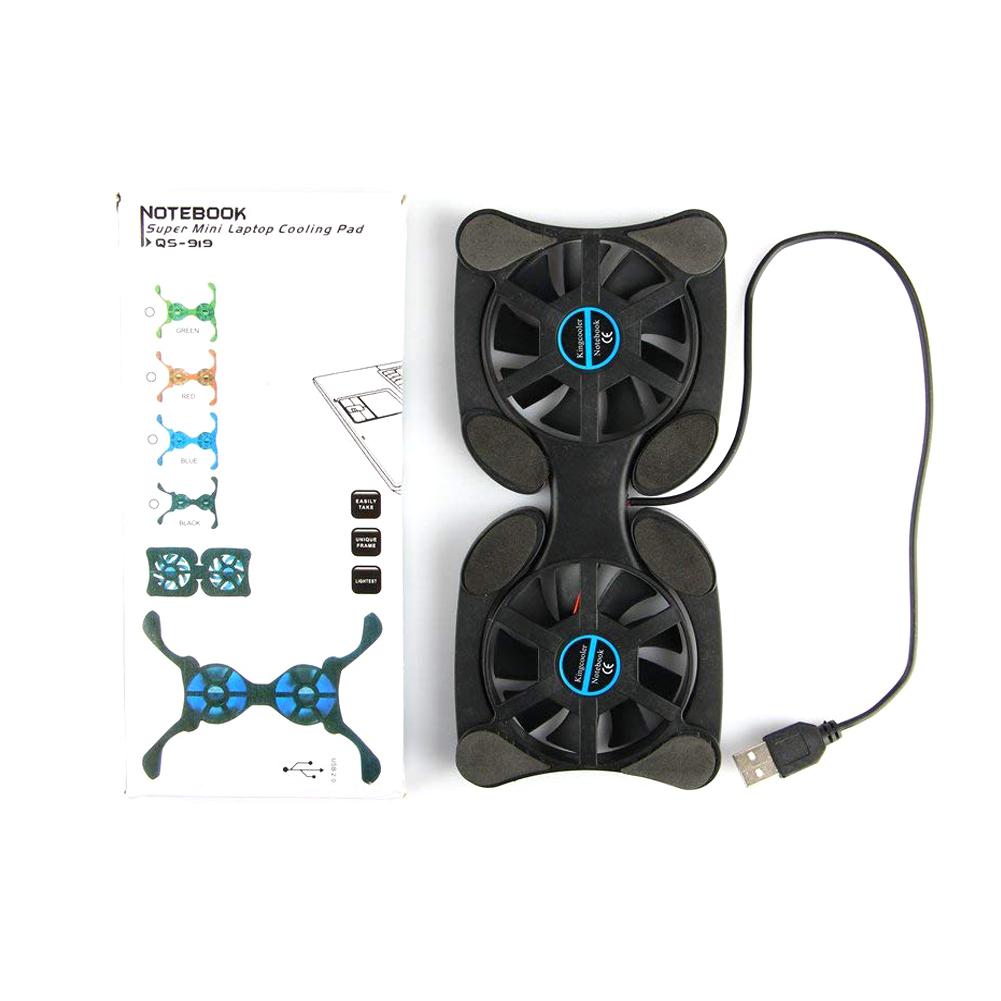 USB Mini Laptop Cooling Pad with Double Fans Mini Octopus Notebook Cooler Cooling Pad for 7-15 Inch Notebook Laptop r20
