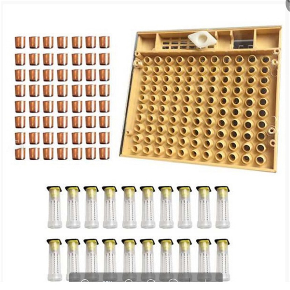 Pssopp 1000 Stück Bienen-Zuchtbecher Set - Queen Cell Cups Für Imker Mit Allem Zubehör