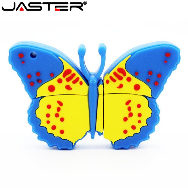 Jaster Mooie Vlinder Model Usb Flash Drive Usb 2.0 Leuke Sleutelhanger Memory Stick U Diskl Pendrive 4 Gb 8 Gb 16 Gb 32 Gb 64 Gb
