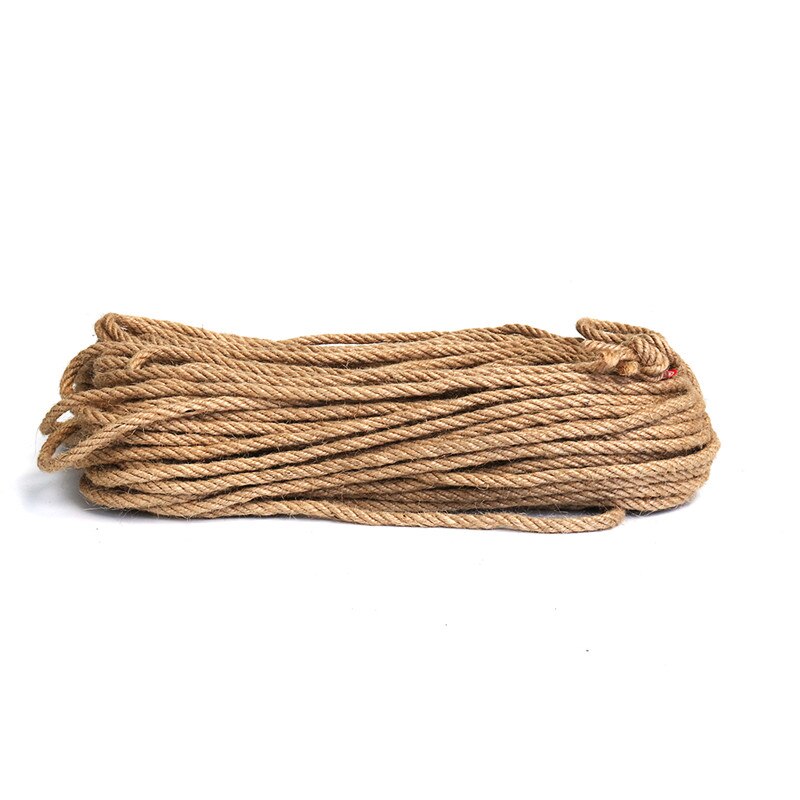 6mm 1m-50m natuurlijk jute touw handgeweven hennep touw touw koord macramé touw doe-het-zelf knutselen handgemaakte decoratie huisdier krabben