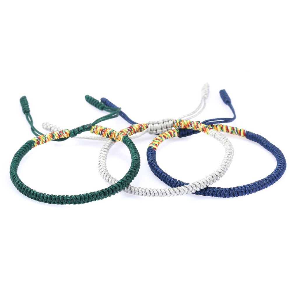 Pulsera budista hecha a mano de la suerte con lazo, el mejor tibetano, joyería para mujer, , 1 unidad, pulsera de hilo rojo de