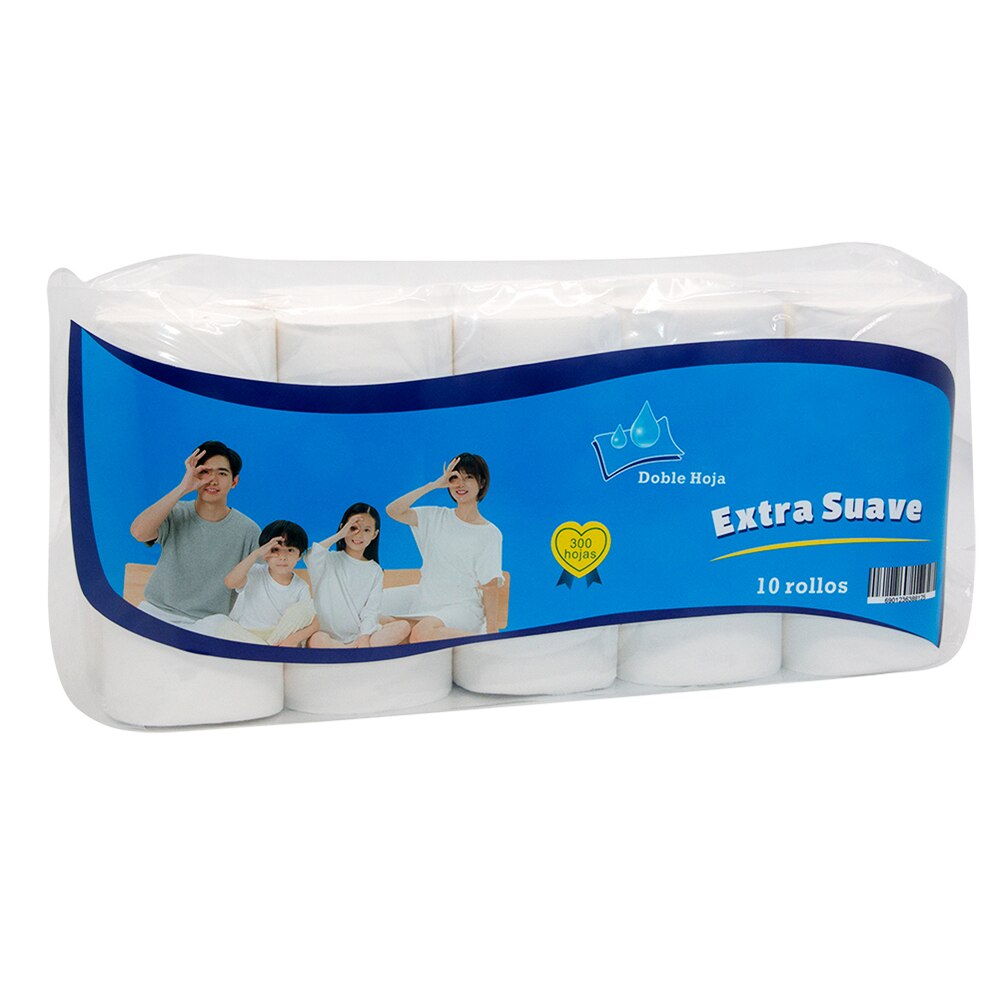 12 Rolls Toilet Paper White Soft Coreless Roll Paper Towel Kitchen Bathroom Bath Tissue For Kids Adults Household: 10 Rollos