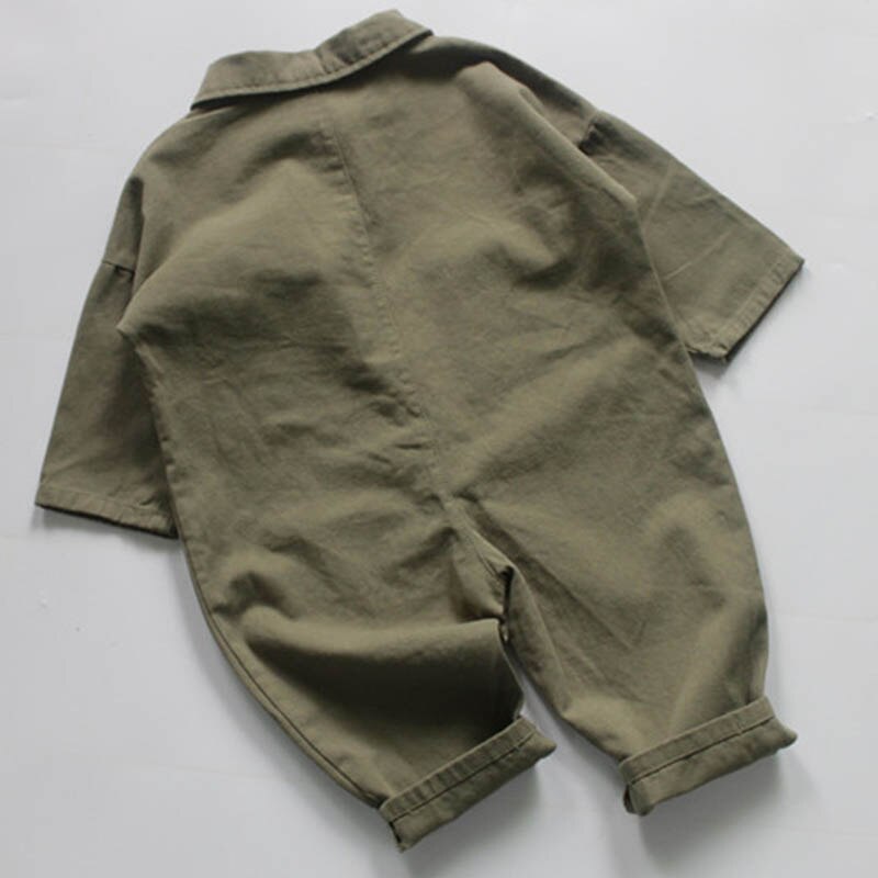 Koreanische Japan Stil freundlicher Overall Frühling Herbst Baby Jungen Mädchen Gesamt Overall Baby Jungen Mädchen Solide Langarm Strampler