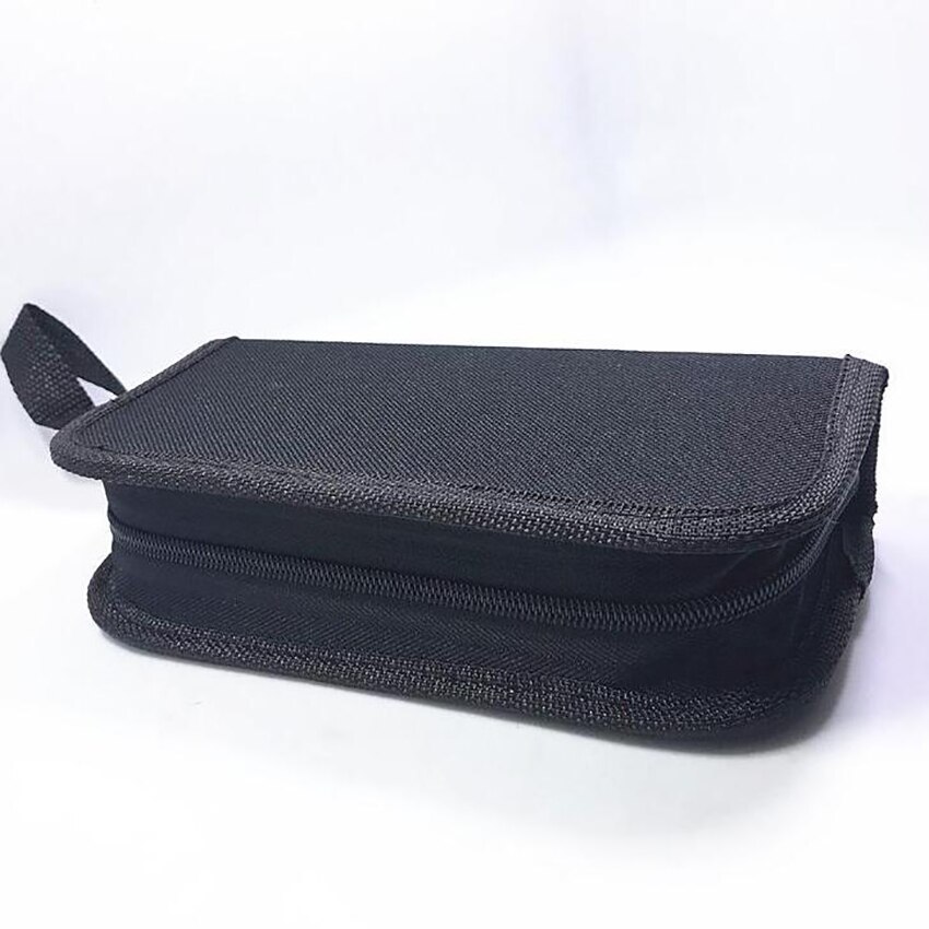 Canvas Small Parts Storage Bag with Zipper Hand Tool Bag Screws Nails Drill Bit Holder Travel Makeup Organizer Pouch Bag Case