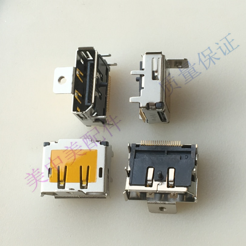 (3 Pcs) Displayport Socket Connector Met Fixeergat Dp Vrouwelijke Socket 20 P Gold Pin
