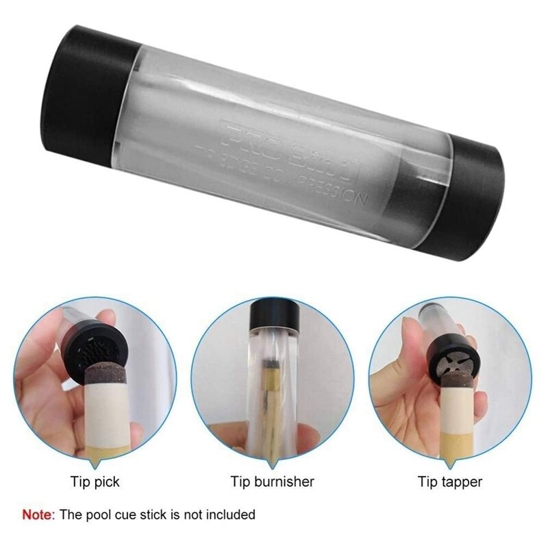 3-IN-1 Billiard Accessories Pool Cue Tip Repair Tool Shaper Tip Prick Burnisher Tapper Billiard Cue Accessory