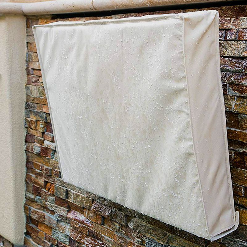 Outdoor Tv Cover 30 Inch-32 Inch Beige Weerbestendig Universele Protector Voor Lcd, Led, plasma Televisie Schermen. Ingebouwde Bott