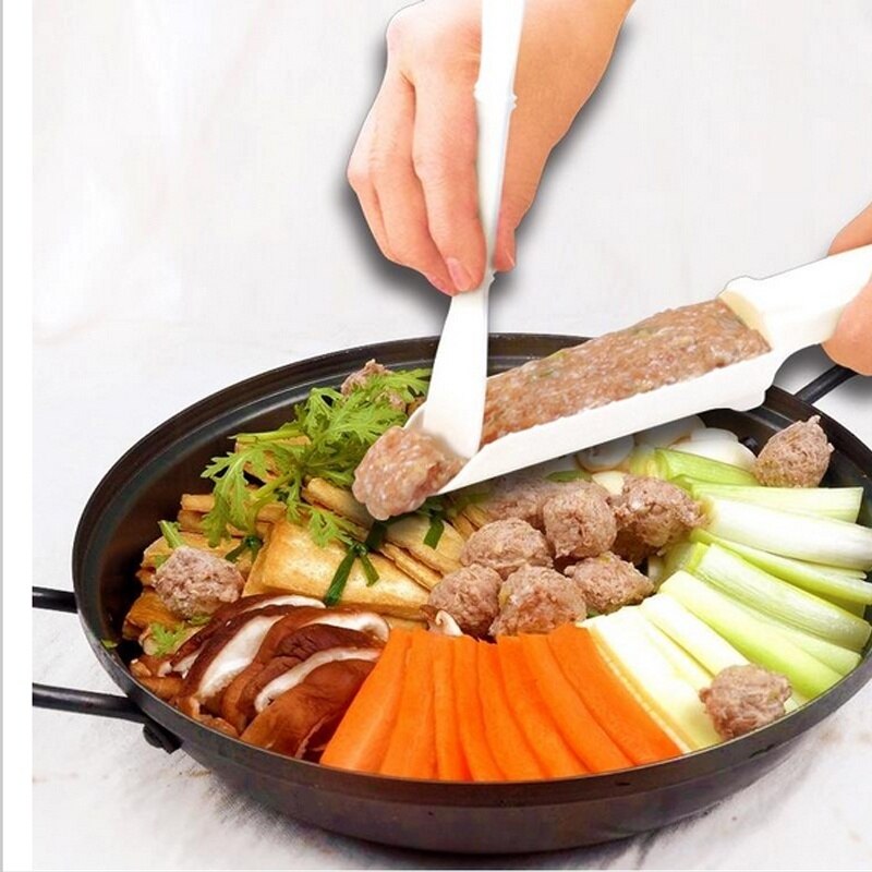 1 uppsättning praktisk köttbullar fyllare hem kök matlagning verktyg användbara pattie köttbullar fiskbullar hamburgare set