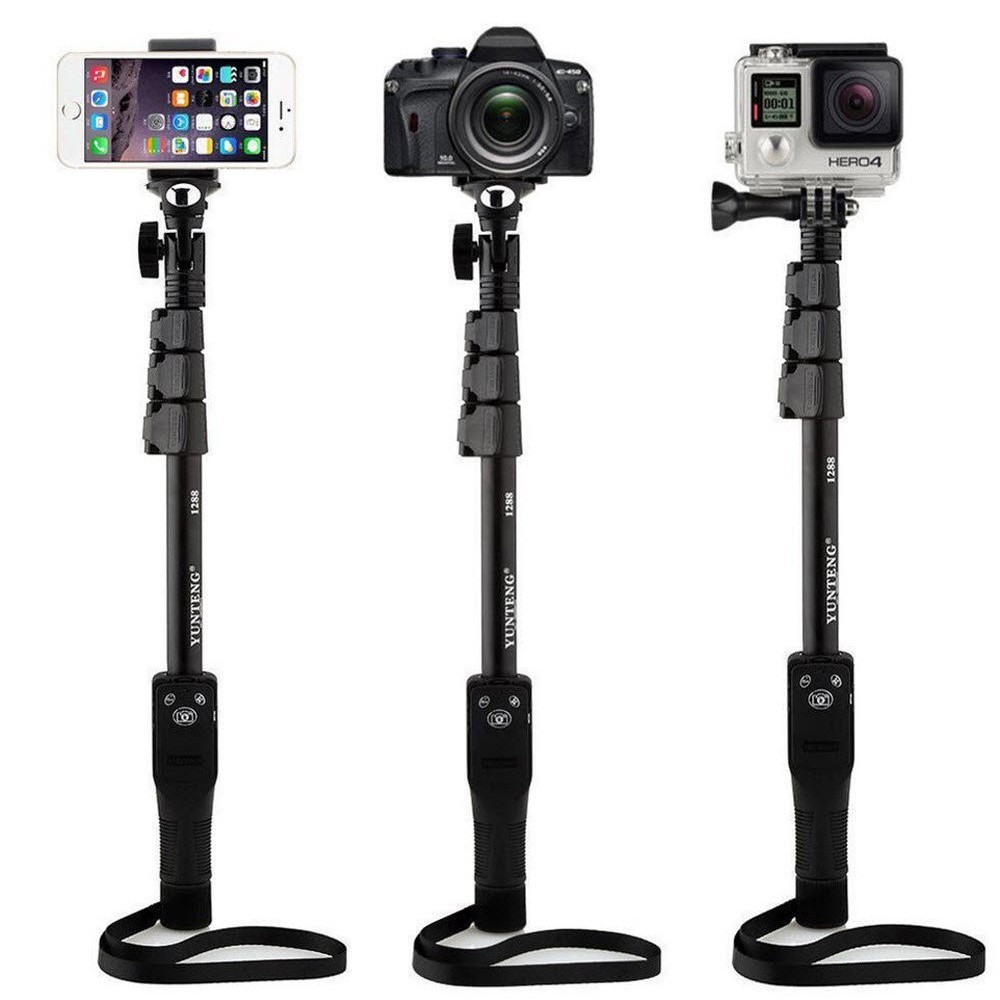Yunteng 188 Handheld Extendable Pole Selfies Camera Monopod Selfie Stick Tripod Para Selfie For Phones iphone 7 8 Gopro 4/5/6/7
