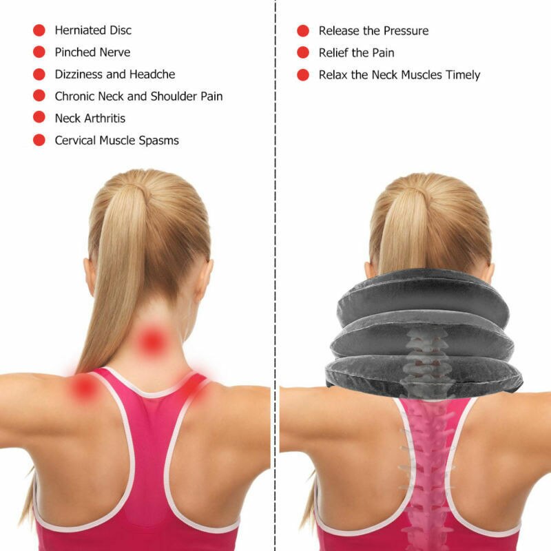 Cou tracteur gonflable Air dispositif de Traction cervicale soutien oreiller collier vertèbre orthopédie Massage Relaxation orthèse