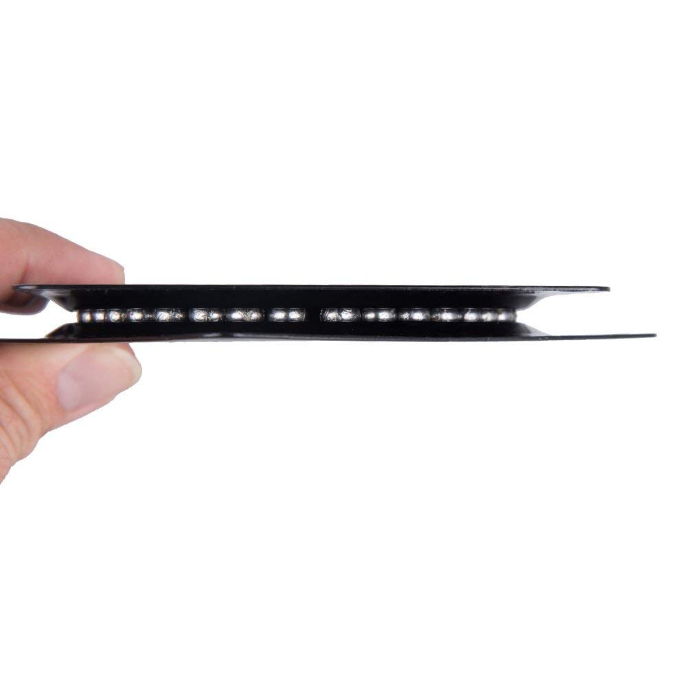 4 Pack 4-inch Square Turntable 360 Degree Rotating Universal Display Stand Iron Black 95*95mm