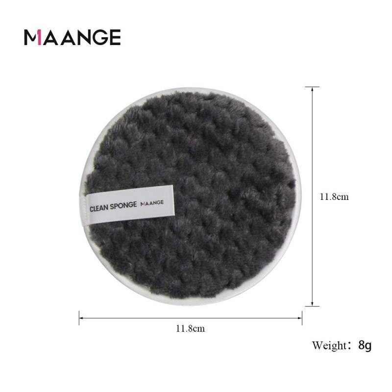 Maange 1pc mjuk makeup borttagning svamp puff mikrofiber tygkuddar remover handduk ansiktsrengöring lat rengöring puff verktyg