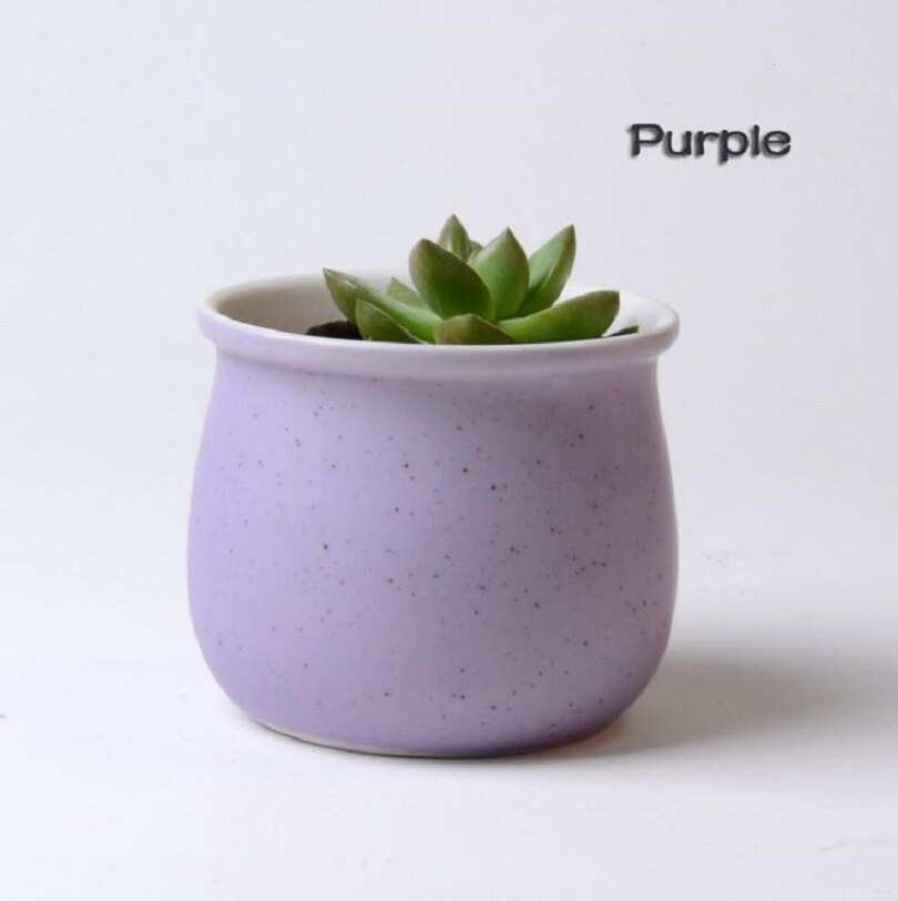 TECHOME-maceta de plantas Multicolor, macarrón de cerámica de alta temperatura, macetas suculentas para flores, decoración de escritorio para el hogar y la Oficina