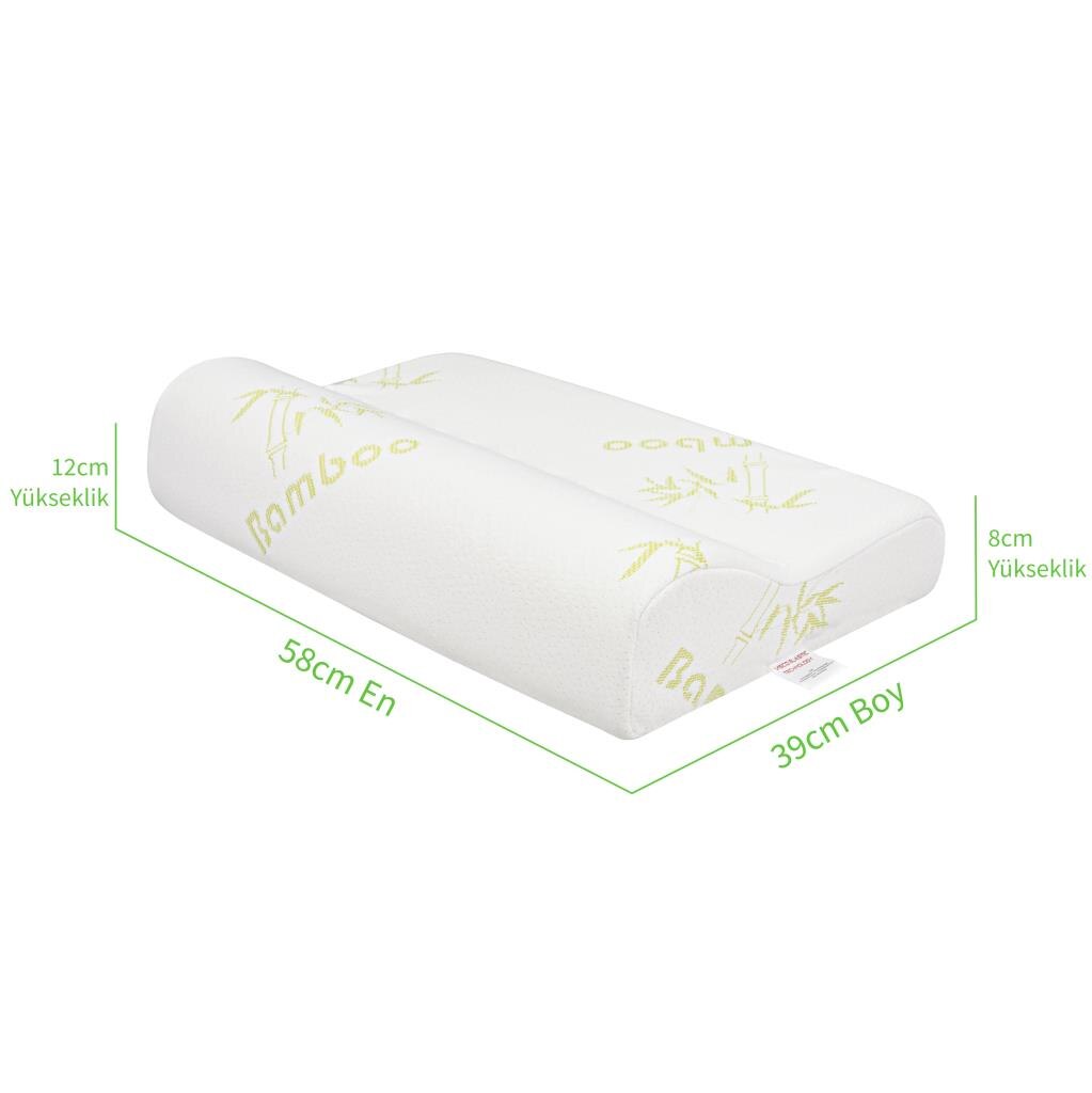 Viscofoam Neck Padded Orthopedic Visco Pillow Size 58*39*12 Shoulder and Neck Pain Good Income