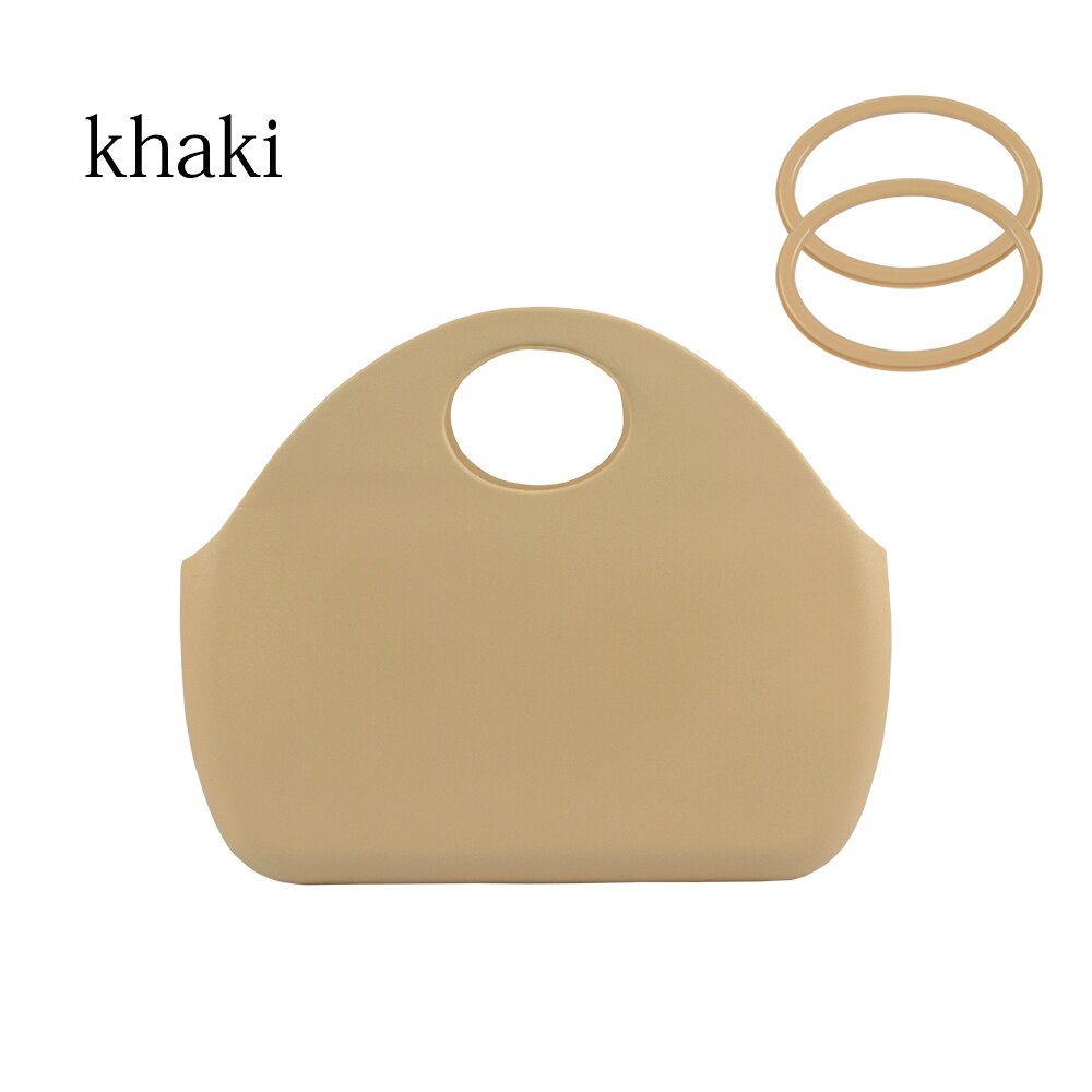Obag-stijl tas voor o moon classic waterdichte eva-tas van rubber en siliconen voor dames: Khaki