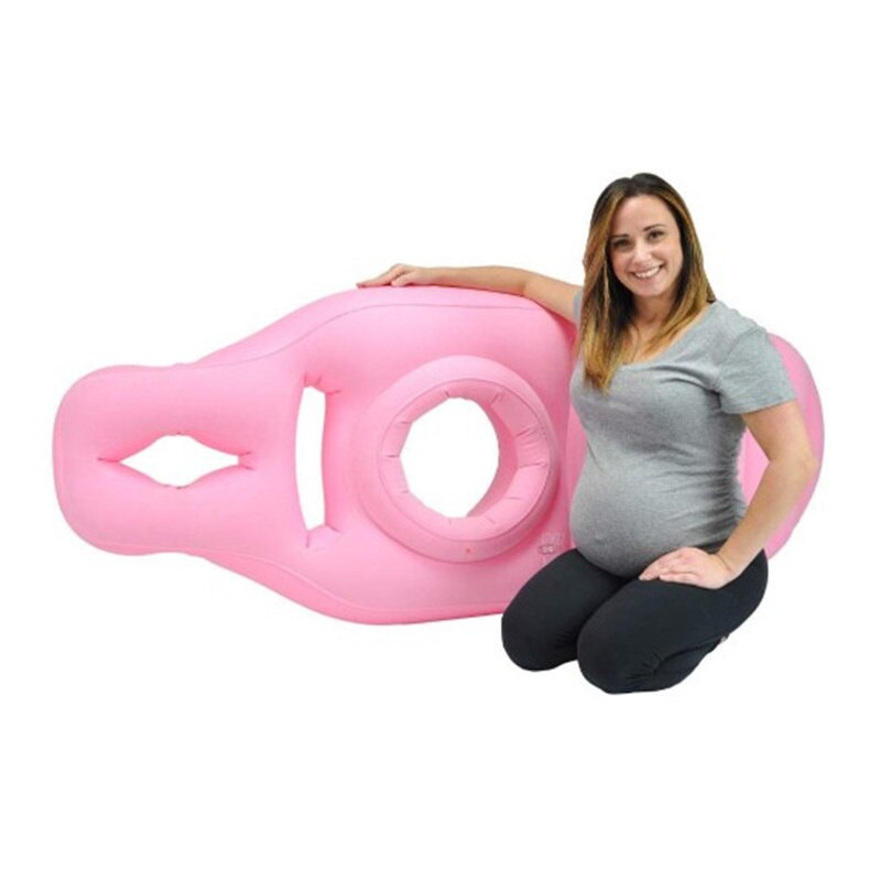 Yoga matt Für Schwangere Frauen Komfortable Beflockung PVC Aufblasbare Matratze Mit See ÜSpund Zu Hause Sport Fitnessstudio Fitness Pilates Pads