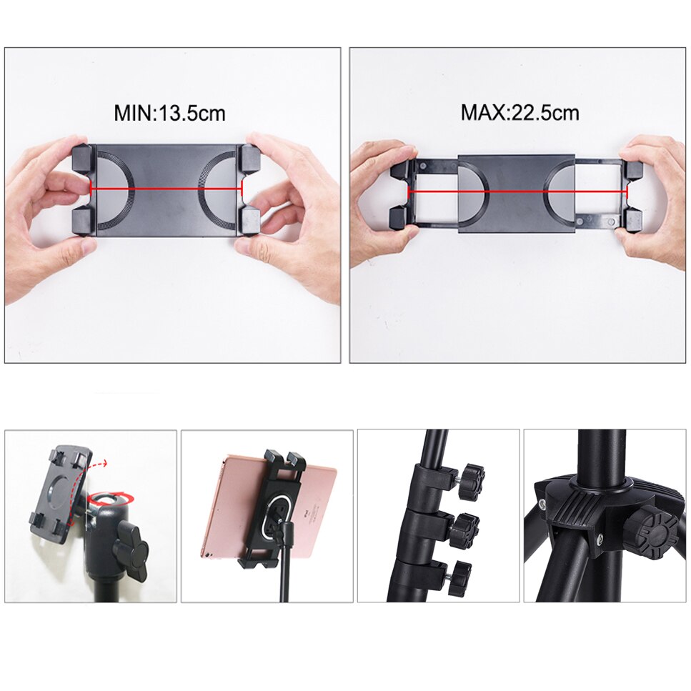 Najnowszy regulowany statyw stojak podłogowy tablet uchwyt na 5-12.9 Cal tablet telefon statyw robić montażu na stojaku wsparcie dla IPAD powietrze zawodowiec 12.9