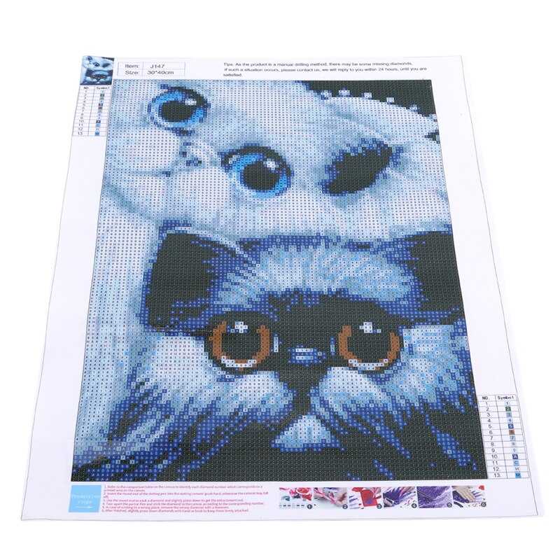 Black And White Cat Room Decor Embroidery Pattern Diamond 5D DIY Paintings 3D Cross Stitch Kits Mosaic Wall Stickers