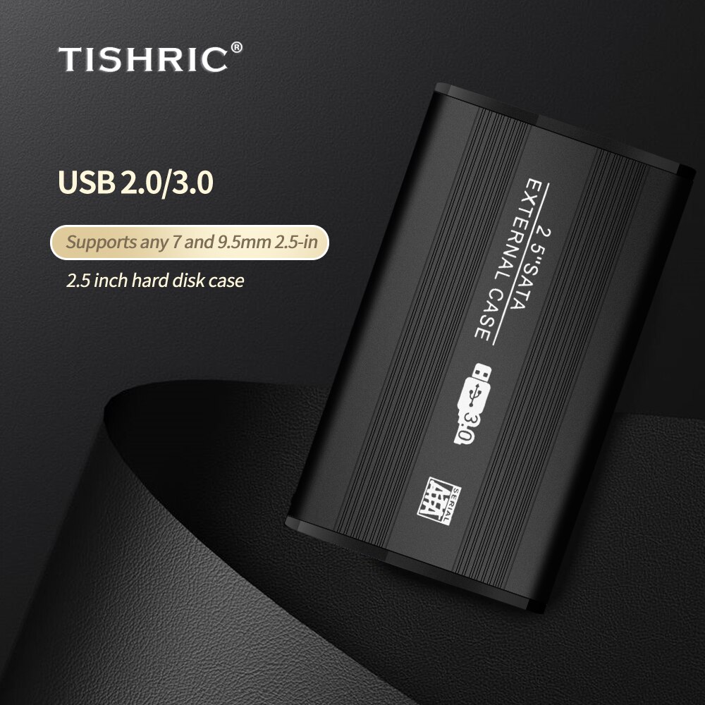 TISHRIC Hdd Case Usb 2.0 To Sata Support 8 TB External Hard Drive Case Hdd Enclosure Hard Disk Case 2 5 Hard Disk Enclosure