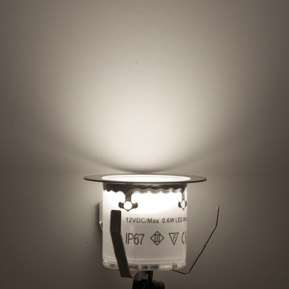 10pcs Led Deck Lights DC12V Waterproof IP67 Underground light SMD2835 EU/UK/US/AU Recessed Led Deck Lighting Wall Spotlight: Natural White / 10pcs UK Set