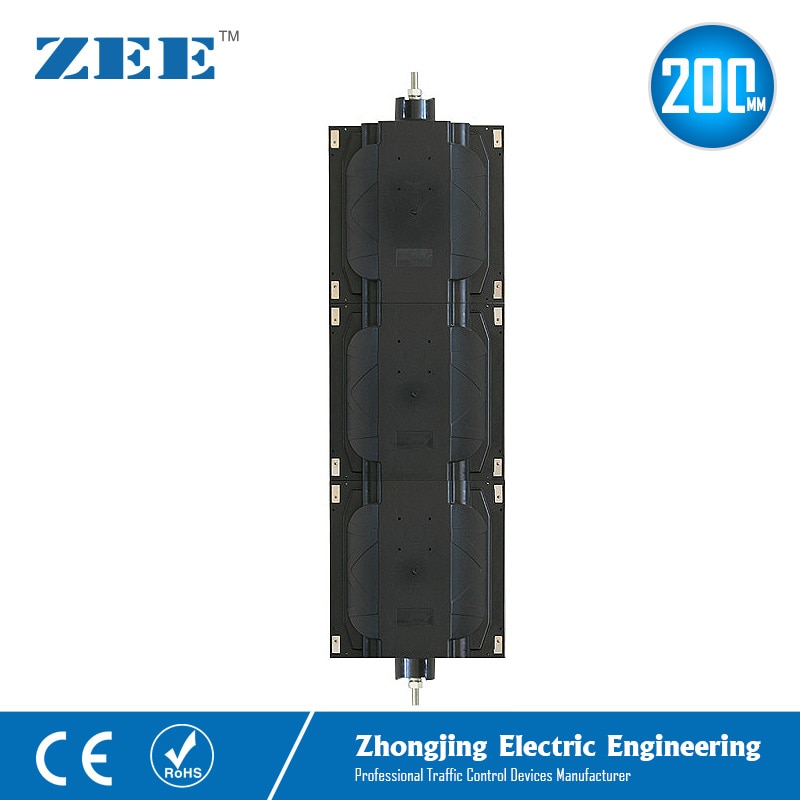8inches 3x200mm LED Traffic Light Housing PC Plastic Traffic Light Parts IP65 UV Proof Housing Traffic Signal Accessories
