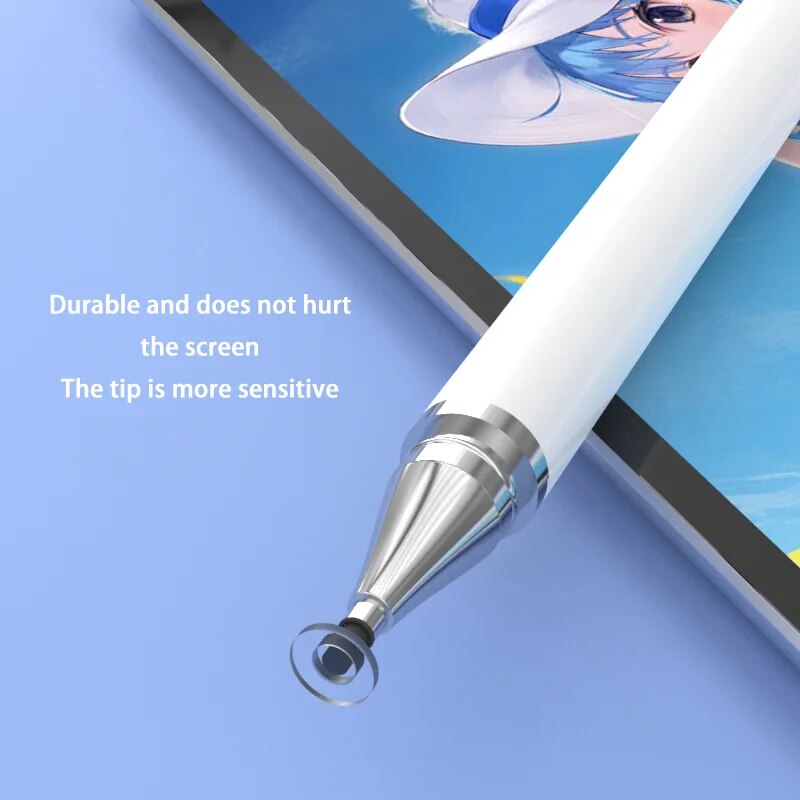 Lápiz óptico Universal 2 en 1 para pantalla táctil, lápiz óptico para teléfono Android, bolígrafo táctil Universal para tableta