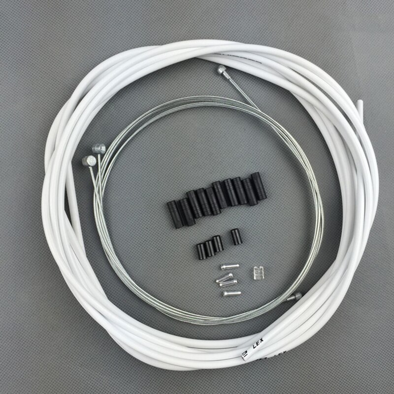 JAGWIRE – Kit de ligne de frein vtt, boîtier de vélo de route, ensemble de câbles de tuyau, Kit de levier de ligne de frein pour shimano Sram,10 couleurs: White