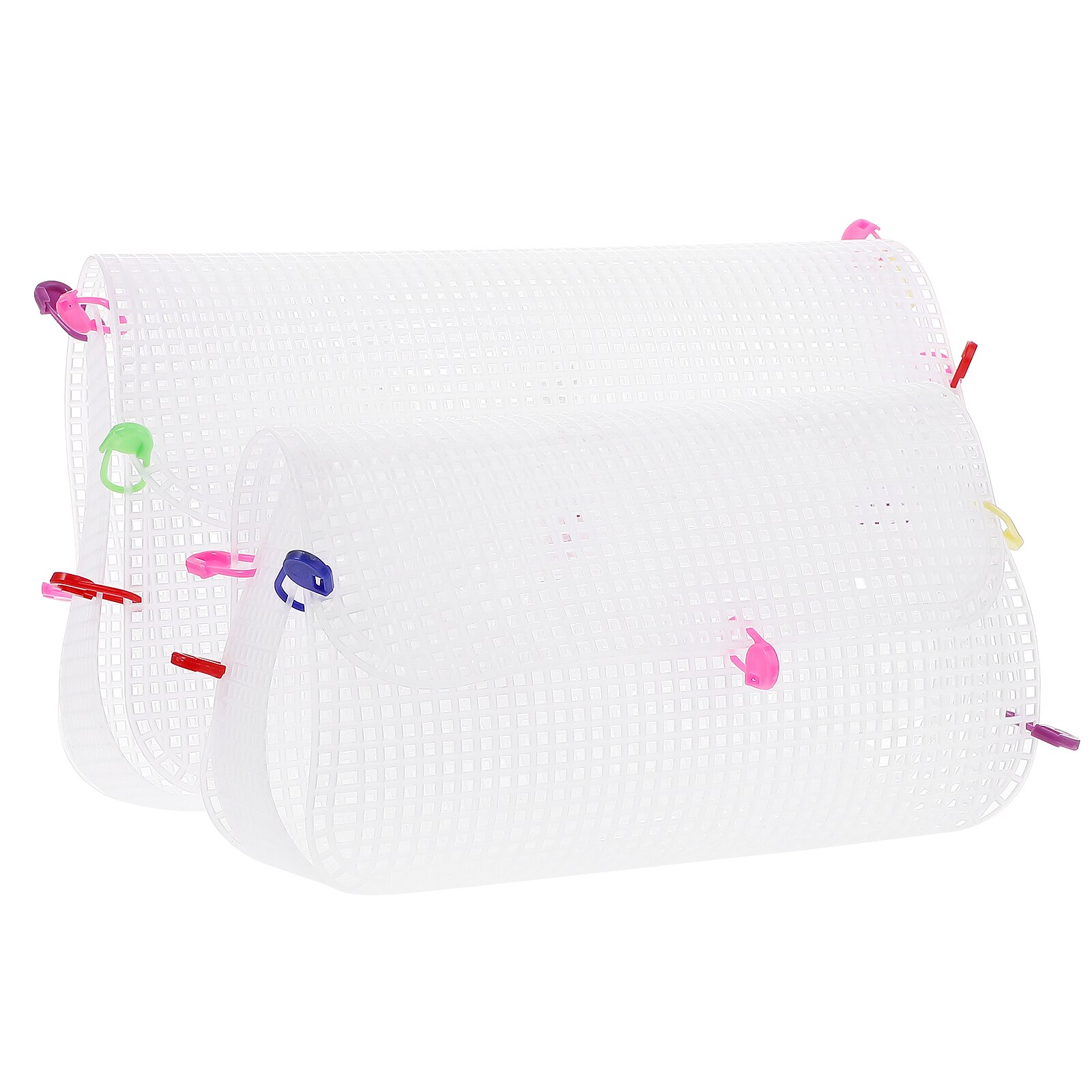 1 Set Knitting Bag DIY Kit Plastic Mesh Sheets DIY Crafting Handbag Kit Handbag Making Materials