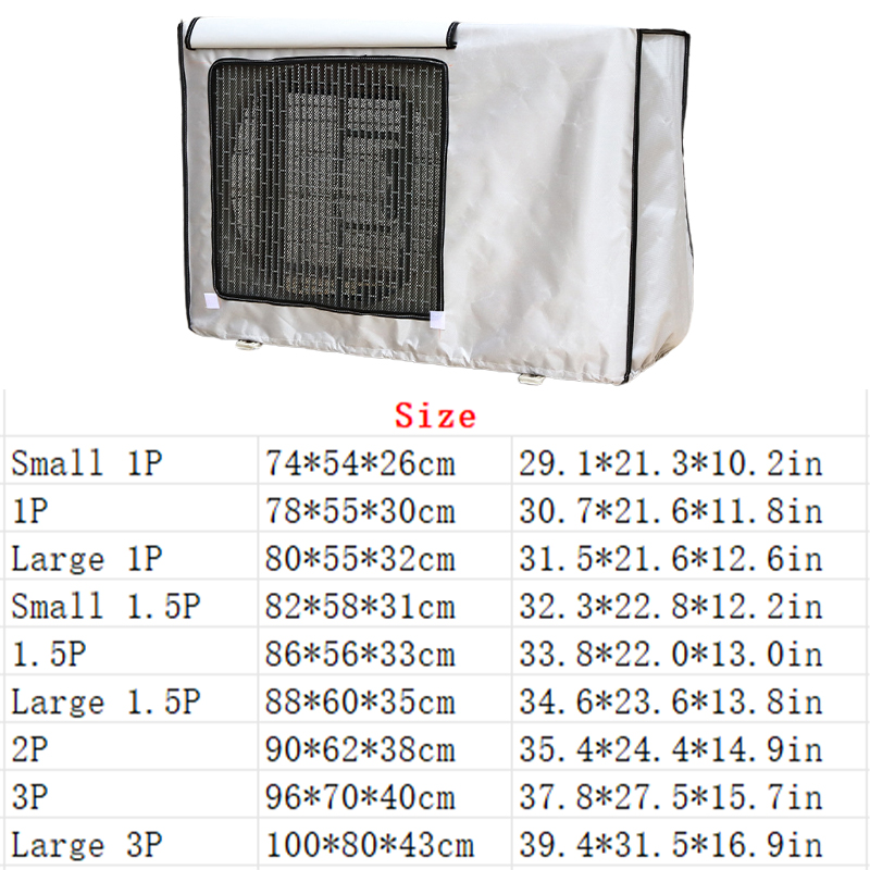 Housse de protection pour climatisation extérieure, 1 pièce, Oxford, protection solaire étanche, unité principale de climatisation, housse de protection contre la poussière, étui étanche à la pluie