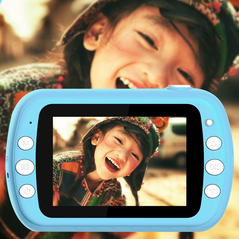 Crianças câmera crianças impressão instantânea câmera com 3 rolos térmica foto papéis 3.5 Polegada 12mp 1080p hd câmera de vídeo digital para crianças