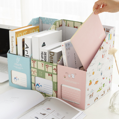 3PCS/LOT Papery DIY File Organizer Document Holder A4 Paper Organizer Document File Storage Box Office Desk Organizer