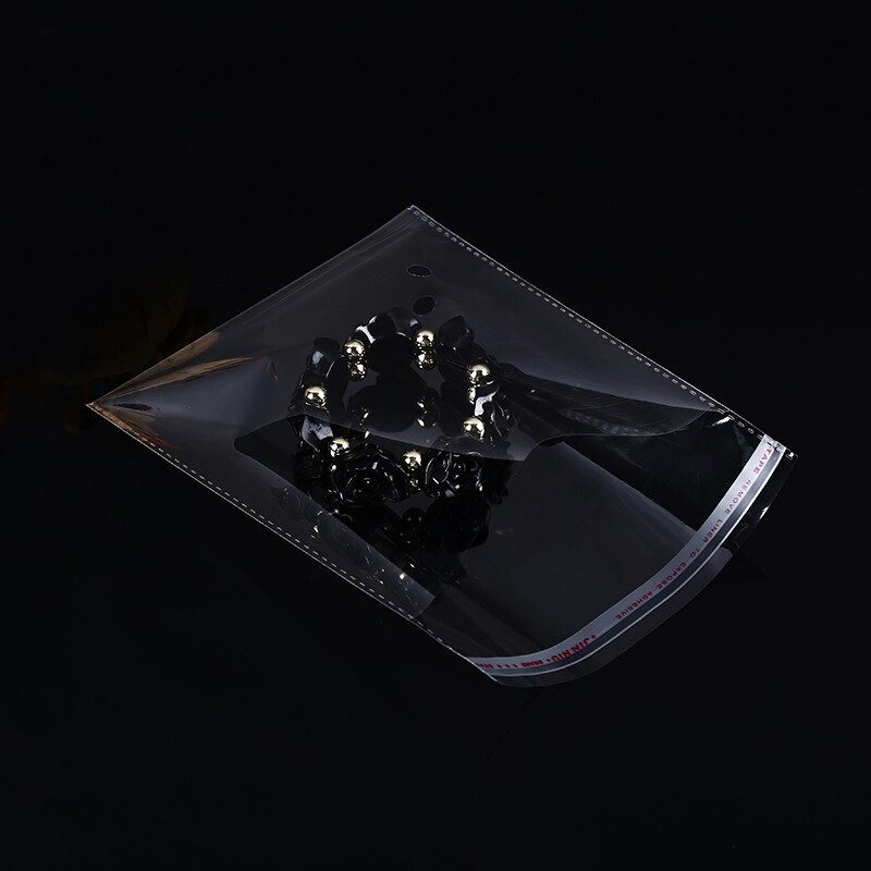 200 sztuk 4 rozmiary przezroczyste samoprzylepne uszczelnione Opp plastikowe etui saszetka biżuteria torby robić pakowania prezentów na koraliki ślubne biznes