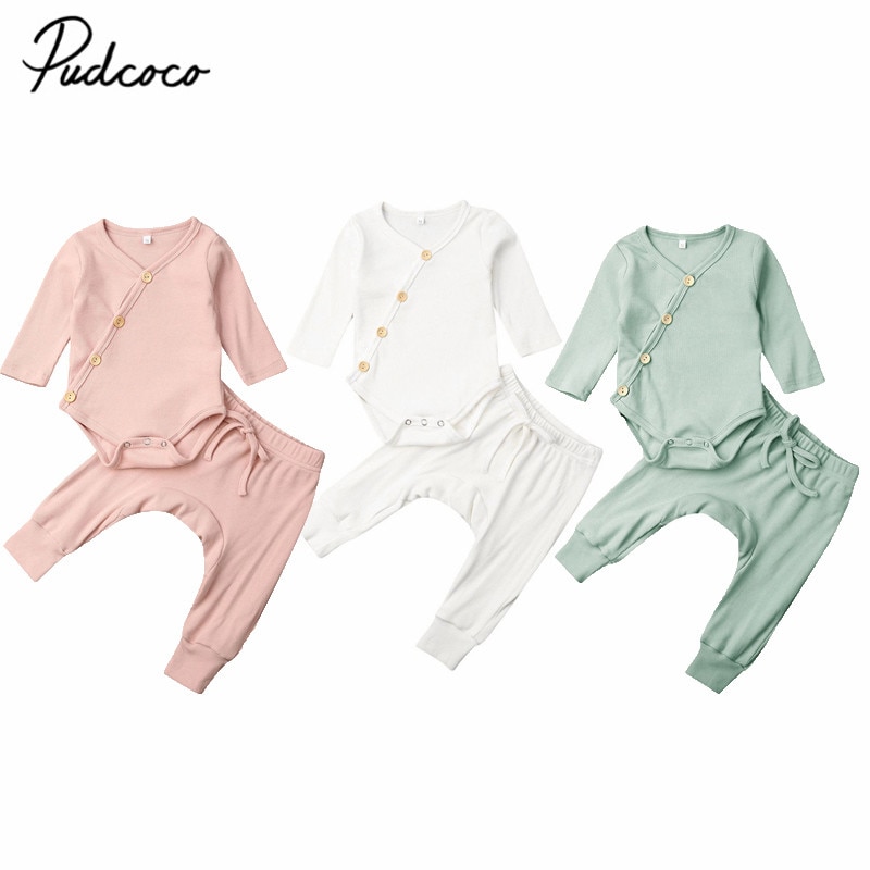Baby Lente Herfst Kleding Baby Baby Baby Boy Meisje Kleding Winter Lange Mouw Tops Broek Outfits 2 Stuks Sets trainingspakken