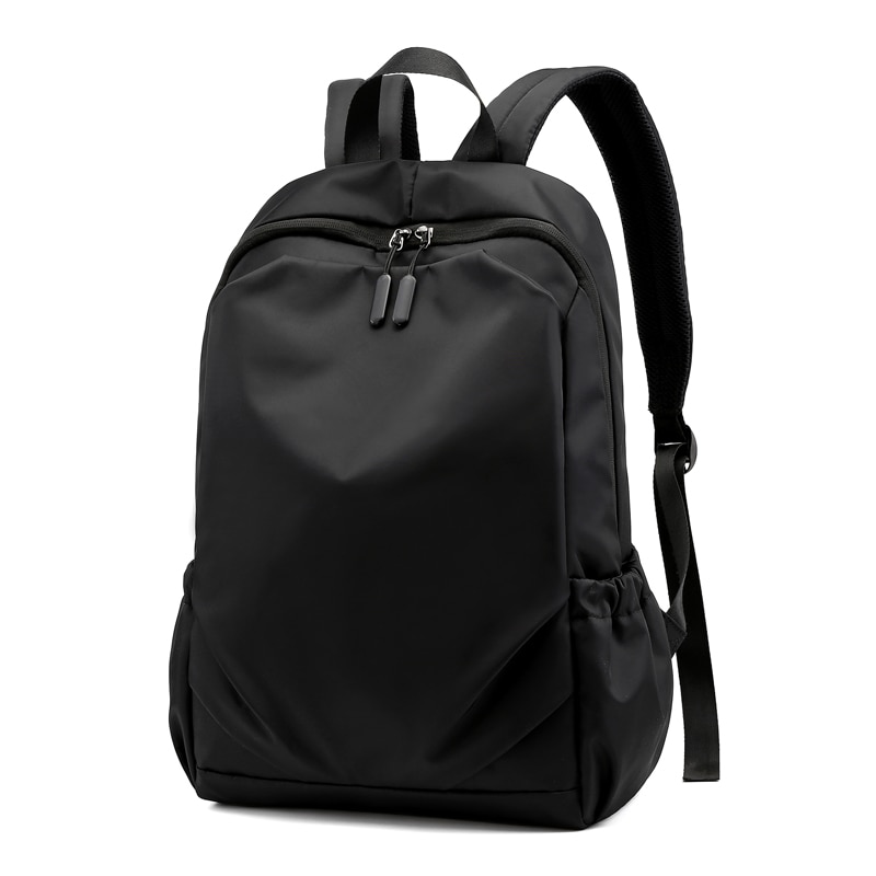 Waterdichte Mannen Zwarte Rugzak voor Reizen 15.6 Inch Laptop Rugzakken met Usb Opladen School Terug Pack Mannen Nylon Schooltas Tassen