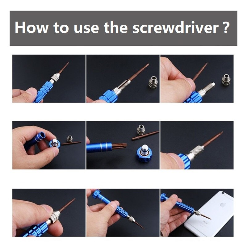 5 in 1 Universal Smart Phone Repair Open Tools Kit Mobile Phone Accessories DIY Tools Disassemble Precision Screwdrivers EEMIA