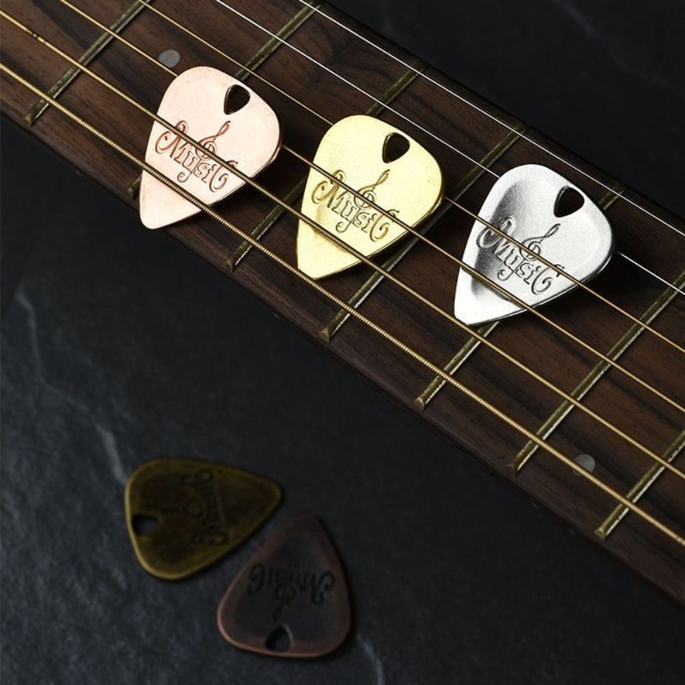 Metal guitar plekter akustisk guitar plekter zinklegering plekter plekter til elektrisk guitar musikinstrument dele tilbehør ny 2024