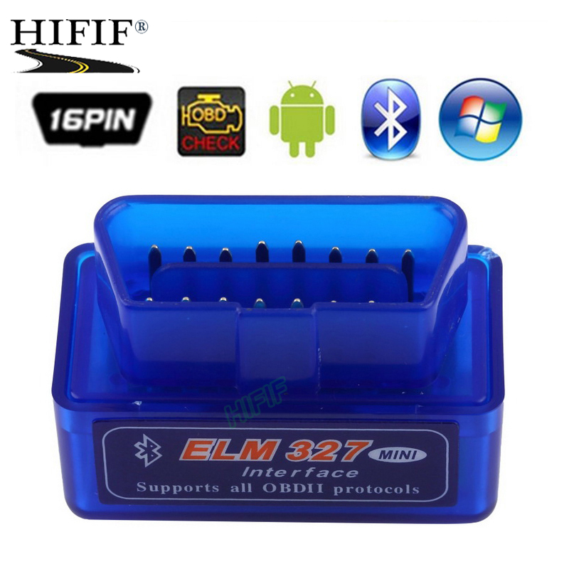 ELM327 Mini Elm 327 V2.1 OBD2 Bluetooth Interface Auto Scanner Obd Ii Diagnostic Tool Werkt Op Android Windows Symbian