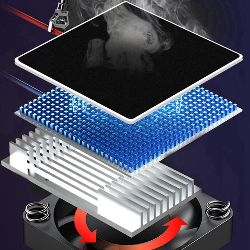 Phone Cooler Radiator for IPhone/Android Gaming Semiconductor Heatsink Cell Phone Cooling Fan (Silver)