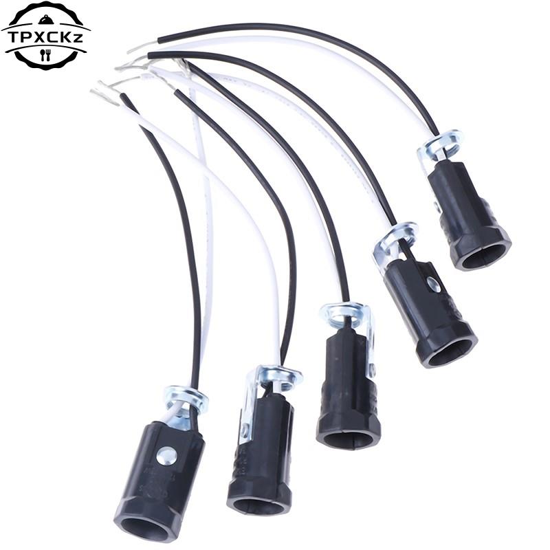 E12 Candelabro Base, Suporte da lâmpada, Tomadas de Luz, Keyless, 20cm Fio Leva Acessórios, Lâmpada Peças de Reposição Iluminação, 5Pcs