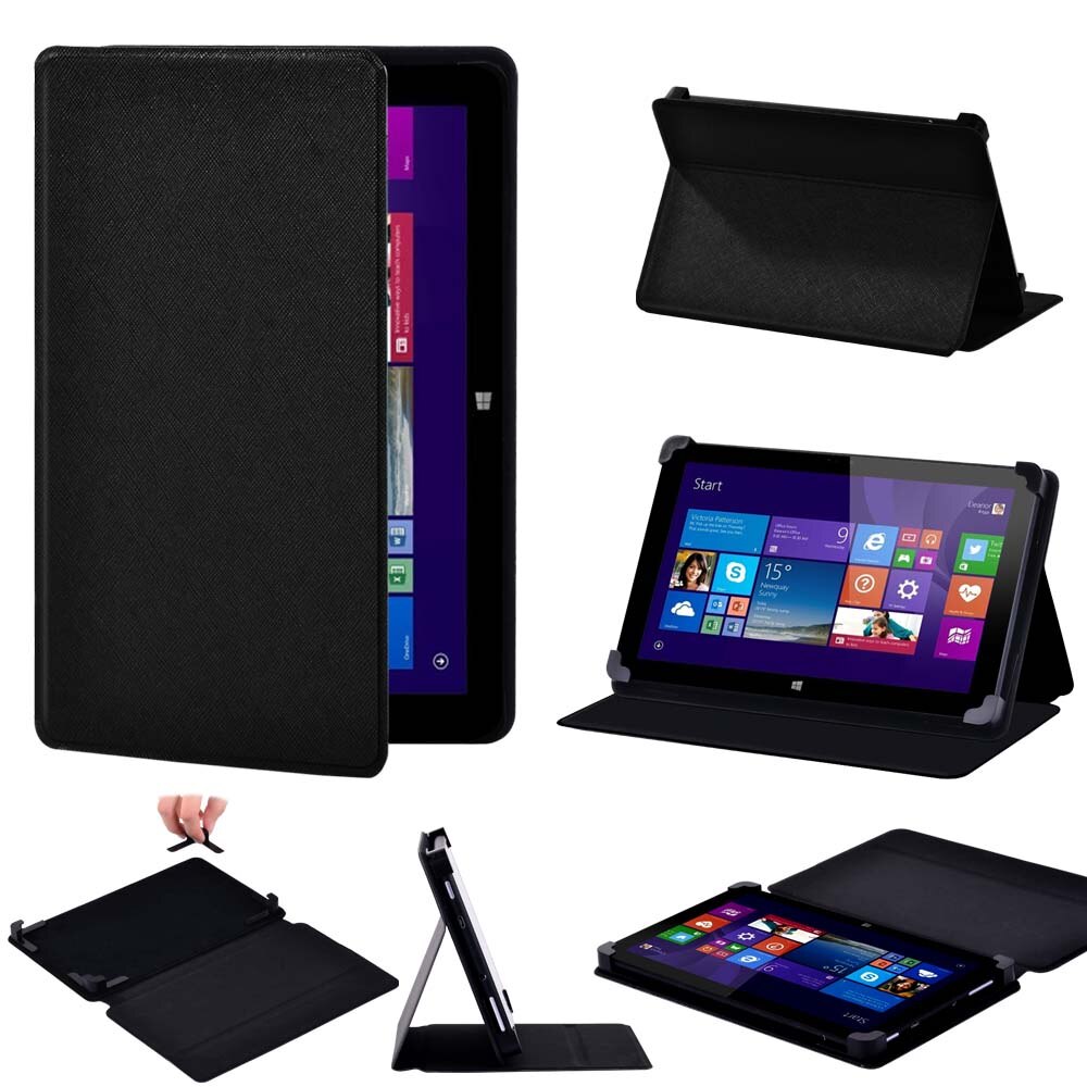 Case for Linx 7 / 8 / 820 8 Inch / 10 / 1010B 10.1" Tablet Folding Stand PU Leather Cover + Free Stylus: Linx 1010B 10.1