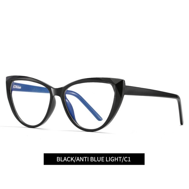 TR90 Cat Eye Clear Computer Glasses Anti Blue Light Blocking Glasses Filter Reduces Eye Strain Gaming Goggles Eyewear: Khaki