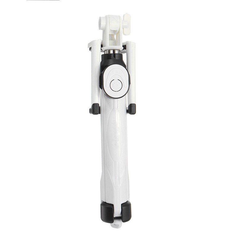 Uitschuifbare Draadloze Afstandsbediening Selfie Stok Monopod 360 Graden Rotatie Mini Statief Voor iPhone 5 6 7 8 Plus X Smart mobiele Telefoon: White